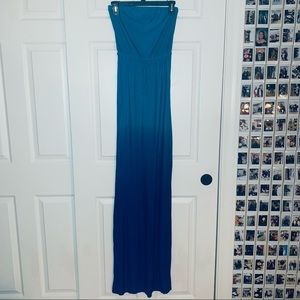 Old Navy Blue Maxi Beach Dress XXS